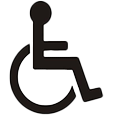 Entrée accessible en fauteuil roulant